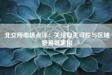 北交所市场点评：关注自主可控与区域贸易链重构