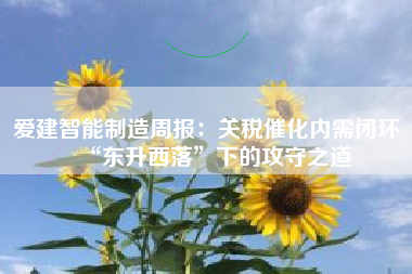 爱建智能制造周报：关税催化内需闭环 “东升西落”下的攻守之道