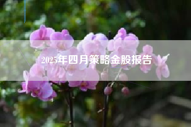 2025年四月策略金股报告