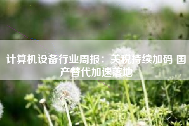 计算机设备行业周报：关税持续加码 国产替代加速落地