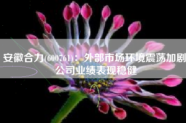安徽合力(600761)：外部市场环境震荡加剧 公司业绩表现稳健