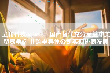 呈和科技(688625)：国产替代充分受益中美贸易争端 并购半导体公司实现协同发展