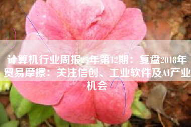计算机行业周报25年第12期：复盘2018年贸易摩擦：关注信创、工业软件及AI产业机会