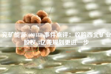 兖矿能源(600188)事件点评：收购西北矿业股权 3亿吨规划更进一步
