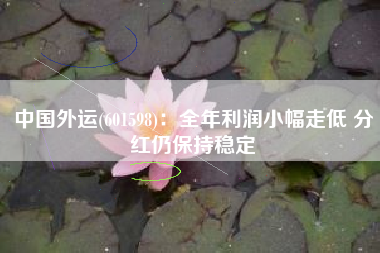 中国外运(601598)：全年利润小幅走低 分红仍保持稳定