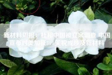 新材料周报：杜邦中国被立案调查 中国宣布对美加征34%关税或涉及新材料
