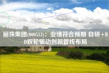 丽珠集团(000513)：业绩符合预期 自研+BD双轮驱动创新管线布局
