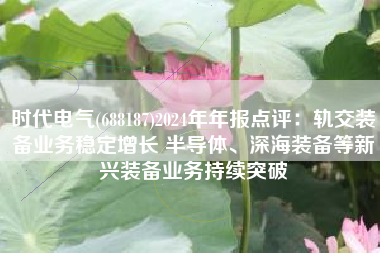 时代电气(688187)2024年年报点评：轨交装备业务稳定增长 半导体、深海装备等新兴装备业务持续突破