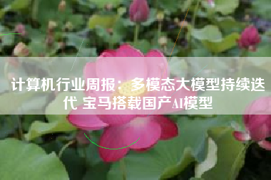 计算机行业周报：多模态大模型持续迭代 宝马搭载国产AI模型