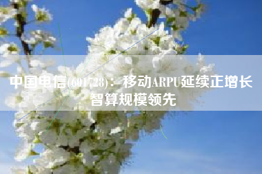 中国电信(601728)：移动ARPU延续正增长 智算规模领先