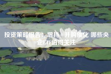 投资策略报告：增持+并购催化 哪些央企ETF值得关注