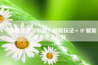 “情绪经济”专题：创新玩法+ IP 赋能 重新定义玩具