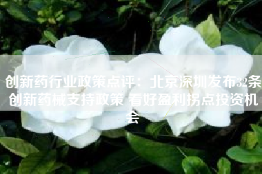 创新药行业政策点评：北京深圳发布32条创新药械支持政策 看好盈利拐点投资机会