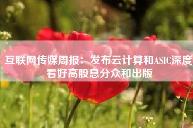 互联网传媒周报：发布云计算和ASIC深度 看好高股息分众和出版