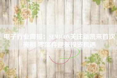 电子行业周报：SEMICON关注新凯来首次亮相 零部件迎来投资机遇