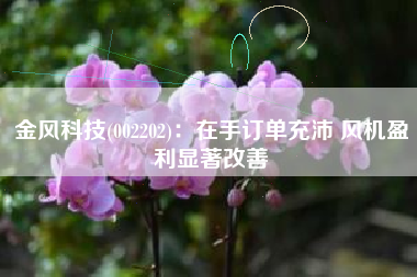 金风科技(002202)：在手订单充沛 风机盈利显著改善