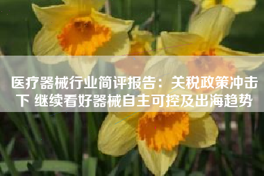 医疗器械行业简评报告：关税政策冲击下 继续看好器械自主可控及出海趋势