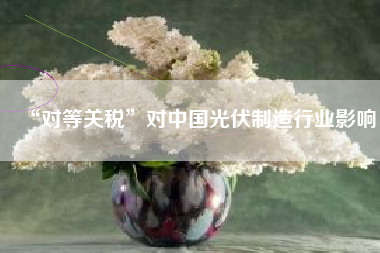 “对等关税”对中国光伏制造行业影响 “对等关税”对中国光伏制造行业影响