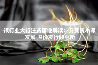 银行业大行注资落地解读：夯实资本谋发展 溢价发行顾平衡