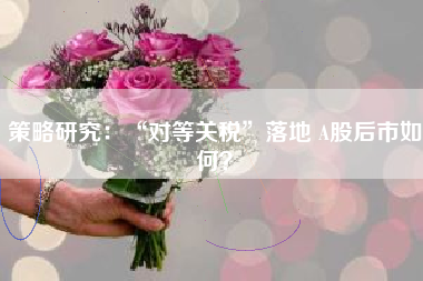 策略研究：“对等关税”落地 A股后市如何？