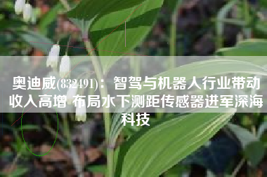 奥迪威(832491)：智驾与机器人行业带动收入高增 布局水下测距传感器进军深海科技