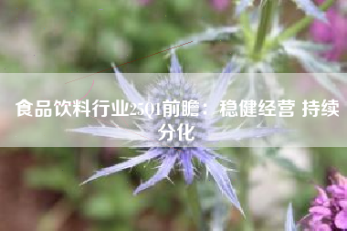 食品饮料行业25Q1前瞻：稳健经营 持续分化