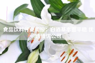 食品饮料行业周报：白酒基本面平稳 优选绩优公司