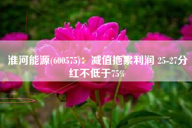 淮河能源(600575)：减值拖累利润 25-27分红不低于75%