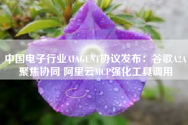 中国电子行业AIAGENT协议发布：谷歌A2A聚焦协同 阿里云MCP强化工具调用