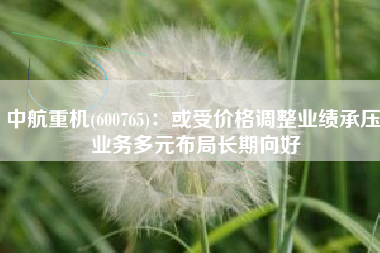 中航重机(600765)：或受价格调整业绩承压 业务多元布局长期向好