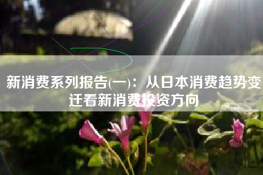 新消费系列报告(一)：从日本消费趋势变迁看新消费投资方向