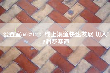 爱婴室(603214)：线上渠道快速发展 切入IP消费赛道