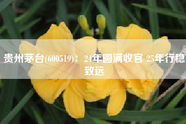 贵州茅台(600519)：24年圆满收官 25年行稳致远