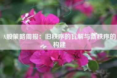 A股策略周报：旧秩序的瓦解与新秩序的构建