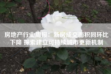 房地产行业周报：新房成交面积同环比下降 探索建立可持续城市更新机制