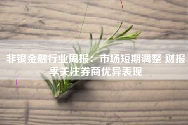 非银金融行业周报：市场短期调整 财报季关注券商优异表现