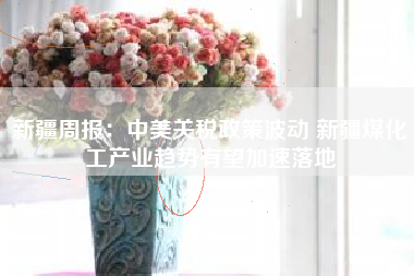 新疆周报：中美关税政策波动 新疆煤化工产业趋势有望加速落地