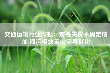 交通运输行业周报：对等关税不确定增加 海运板块重内需寻催化