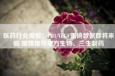 医药行业周报：PD1/VEGF重磅数据即将来临 继续推荐康方生物、三生制药