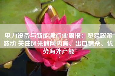 电力设备与新能源行业周报：贸易政策波动 关注风光储网内需、出口错杀、优势海外产能
