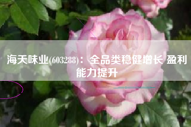 海天味业(603288)：全品类稳健增长 盈利能力提升