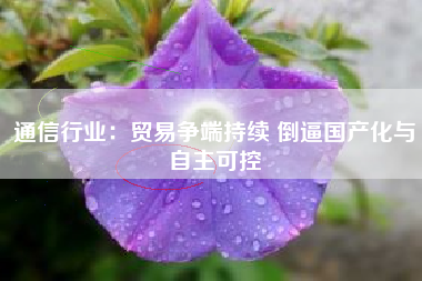 通信行业：贸易争端持续 倒逼国产化与自主可控