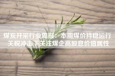 煤炭开采行业周报：本周煤价持稳运行 关税冲击下关注煤企高股息价值属性