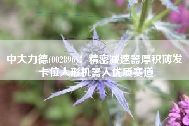 中大力德(002896)：精密减速器厚积薄发 卡位人形机器人优质赛道