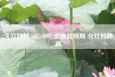 久立特材(002318)：业绩超预期 分红创新高