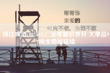 珠江啤酒(002461)：全年量价齐升 大单品97纯生势能延续