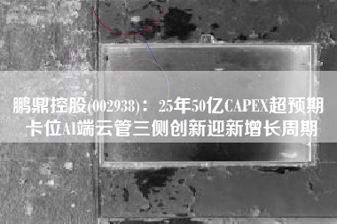 鹏鼎控股(002938)：25年50亿CAPEX超预期 卡位AI端云管三侧创新迎新增长周期