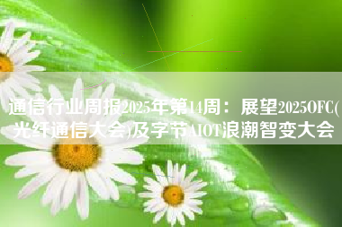 通信行业周报2025年第14周：展望2025OFC(光纤通信大会)及字节AIOT浪潮智变大会