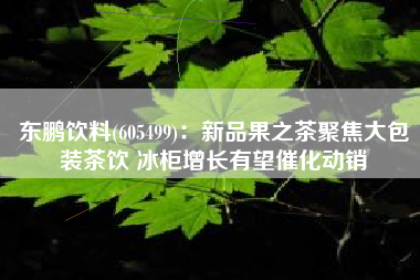 东鹏饮料(605499)：新品果之茶聚焦大包装茶饮 冰柜增长有望催化动销