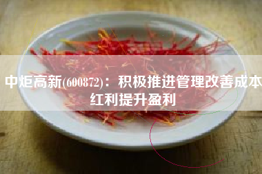 中炬高新(600872)：积极推进管理改善成本红利提升盈利